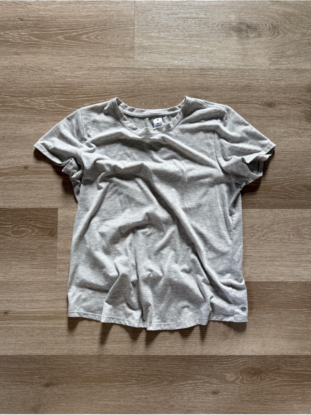 Yogalicious gray yoga open back shirt